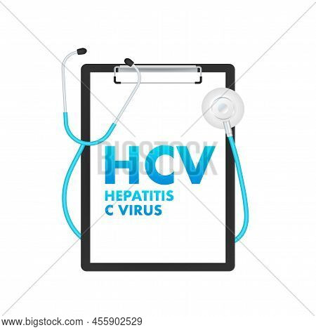 Hepatitis C Virus. For Healthcare Design. World Health Day Concept. Vector Illustration