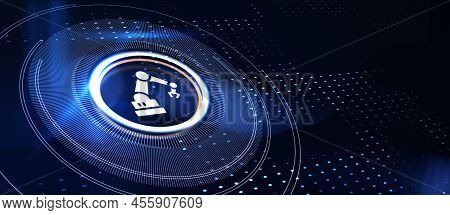 Industrial Automation Technology Concept. Collaborative Robot, Cobot 3d Illustration