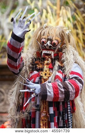 Barong a Kris taneční výkon, Bali, Indonésie