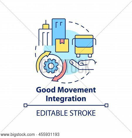 Good Movement Integration Concept Icon. Logistic Integration. Maas Requirement Abstract Idea Thin Li