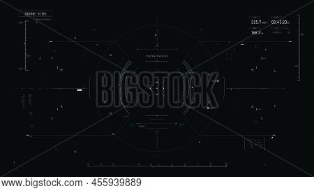 Sci-fi Futuristic User Interface Hud Design Panel For Business App. Abstract Technology Concept, Tec
