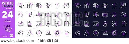 Chemistry Molecule, Cloud Computing And Chart Line Icons For Website, Printing. Collection Of Cogwhe