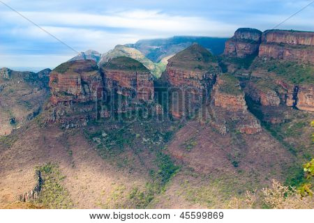 Drakensberg, Blyde River Canyon, Syd Afrika, Mpumalanga, sommer landskab