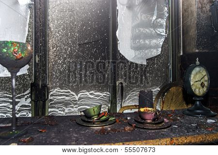 Fire Damaged Interior Details