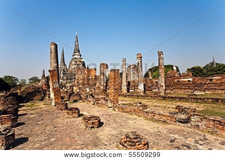 Famous Temple Area Wat Phra Si Sanphet
