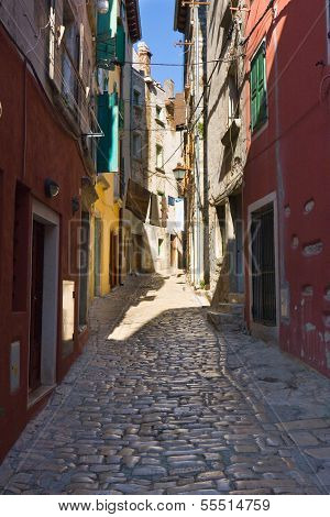 Architecture Of Rovinj, Croatia. Istria Touristic Attraction