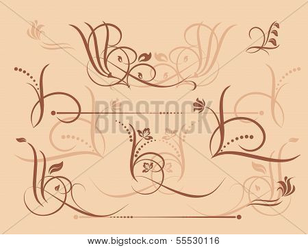 Floral design elements