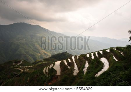Longji Reis Terrassen Landschaft, Guilin Provinz, china