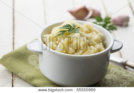 Mashed Potatoes In Bowl