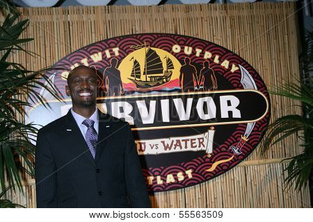 LOS ANGELES - DEC 15:  Gervase Peterson at the Survivor Blood vs Water Finale at CBS Television City on December 15, 2013 in Los Angeles, CA