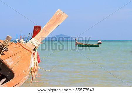 Long tailed boat Ruea Hang Yao in Phuket Thailand