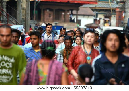 The Crowded Streets Of Kathmandu, Nepal