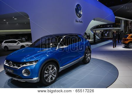 Volkswagen T-roc Concept Car At The Geneva Motor Show