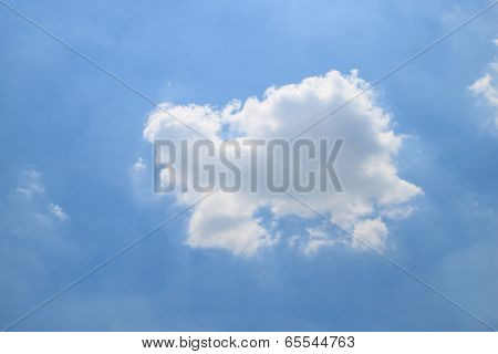 Blue Sky With Clouds.