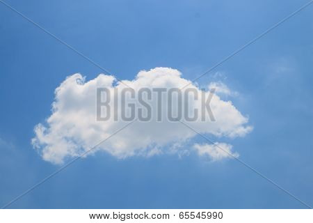 Blue Sky With Clouds.