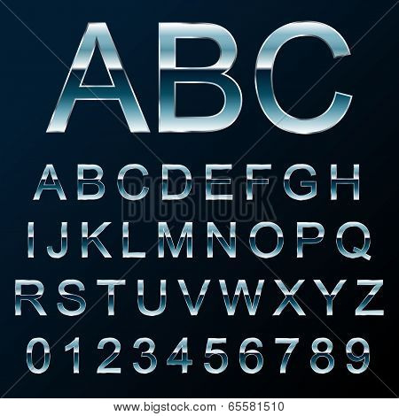 Vector Metal Font