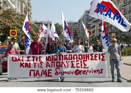 Protesters Rallied In The Streets. Attended By Over 1500 Protesters Against Government Policy And Po