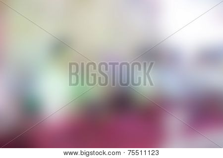 The Blurry Image Of Green,white And Red Tone Abstract