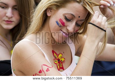 7Th World Naked Bike Ride In Thessaloniki, Greece