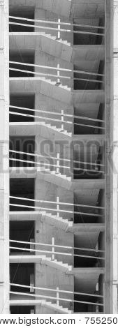 Piani dell'edificio non completato