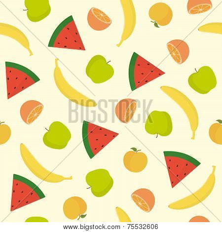 Bright fruit seamless pattern