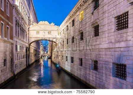 Bridge of Sighs, Venice, Italy.