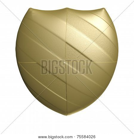 Classical Sheild Isolated On The White