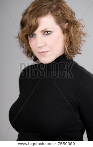Bella ragazza testa rossa