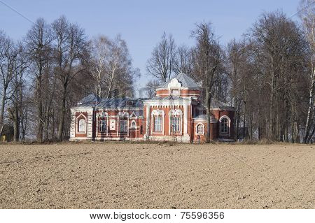 The ancient building of the Orthodox Church in the outback. The 19th century building.