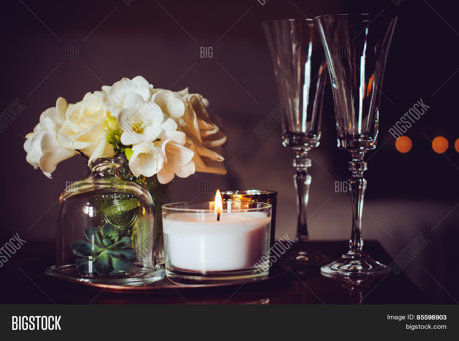 Candles Champagne Image & Photo (Free Trial) Bigstock