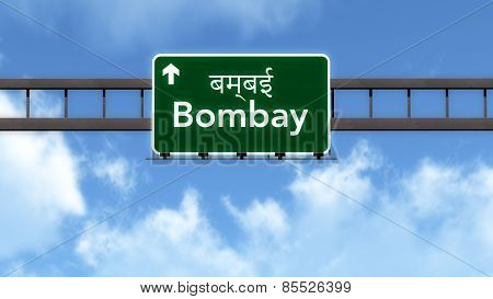 Bombay India Highway Road Sign