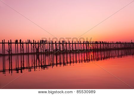 U Bein Bridge, Mandalay, Myanmar