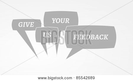 Give Me Feedback Speech Bubbles