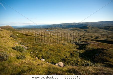 Mountain Plateau Valdresflye, Jotunheimen, Norway