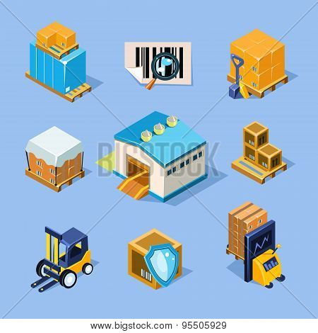 Vector Warehouse Equipment