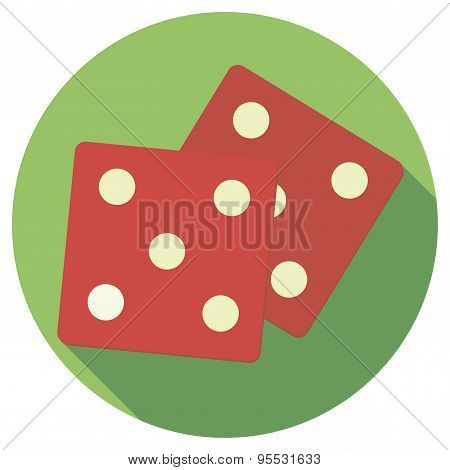 Vector illustration of dice