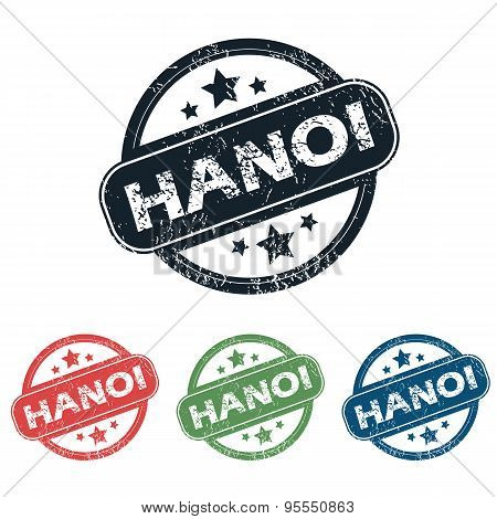 Round Hanoi city stamp set