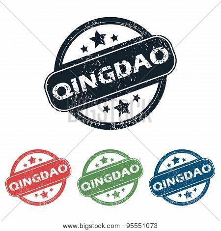 Round Qingdao city stamp set