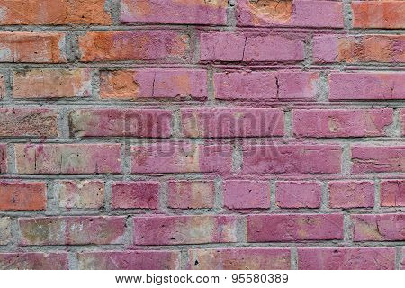 The brick texture with cracks and scratches