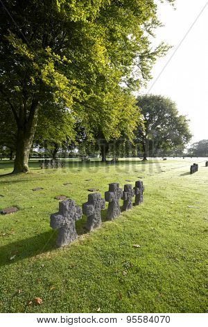 German Military Cemetery at La Cambe, Normandy, France.