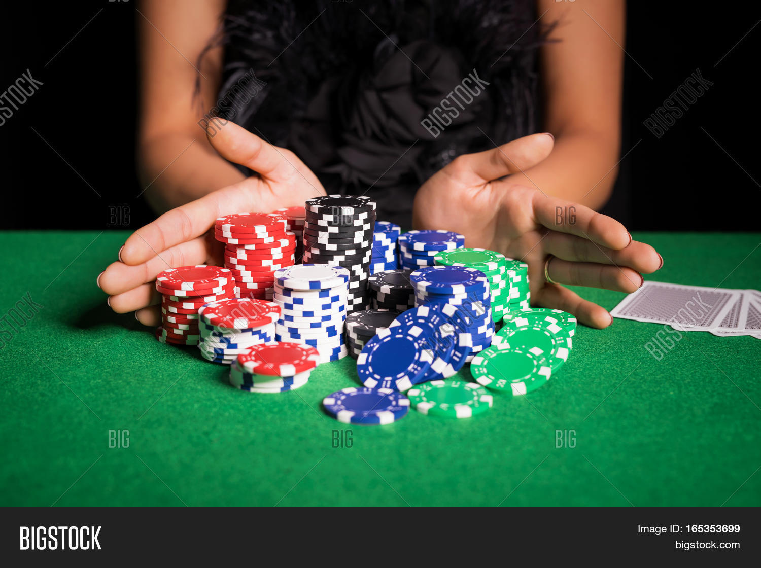 Woman Playing Poker Image & Photo (Free Trial) Bigstock