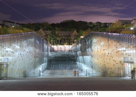 SEOUL SOUTH KOREA - OCTOBER 23, 2016: Ewha Woman's university. Ewha Woman's university is the world largest female educational institute and one of the most prestigious universities in South Korea