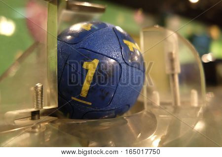 Lottery Balls During Extraction
