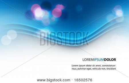 Vetor abstrato Background - luzes transparentes nas ondas coloridas
