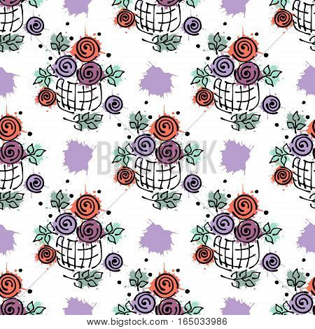 Vector Seamless Pattern, Graphic Illustration