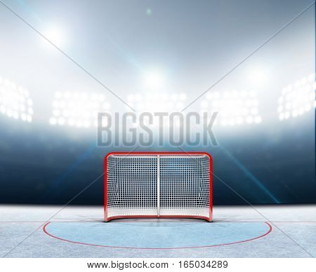 Ice Hockey Goals In Stadium