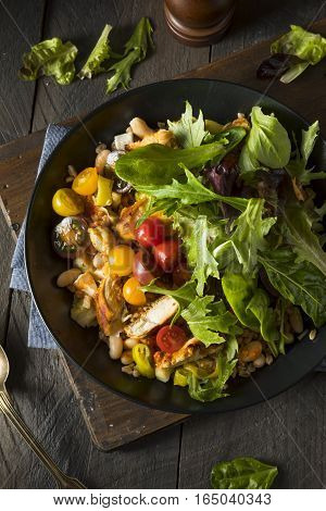Healthy Organic Mediterranean Buddha Farro Grain Bowl