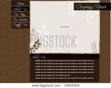 vektorové webová šablona