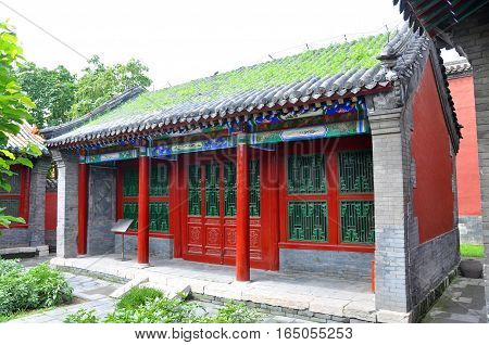 Pavilion in the Shenyang Imperial Palace Mukden Palace, Shenyang, Liaoning Province, China. Shenyang Imperial Palace UNESCO world heritage site built in 400 years ago.