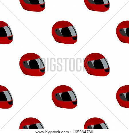 Motorcycle helmet icon cartoon. Single sport icon from the big fitness, healthy, workout cartoon. - stock vector